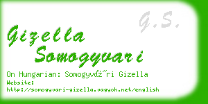 gizella somogyvari business card